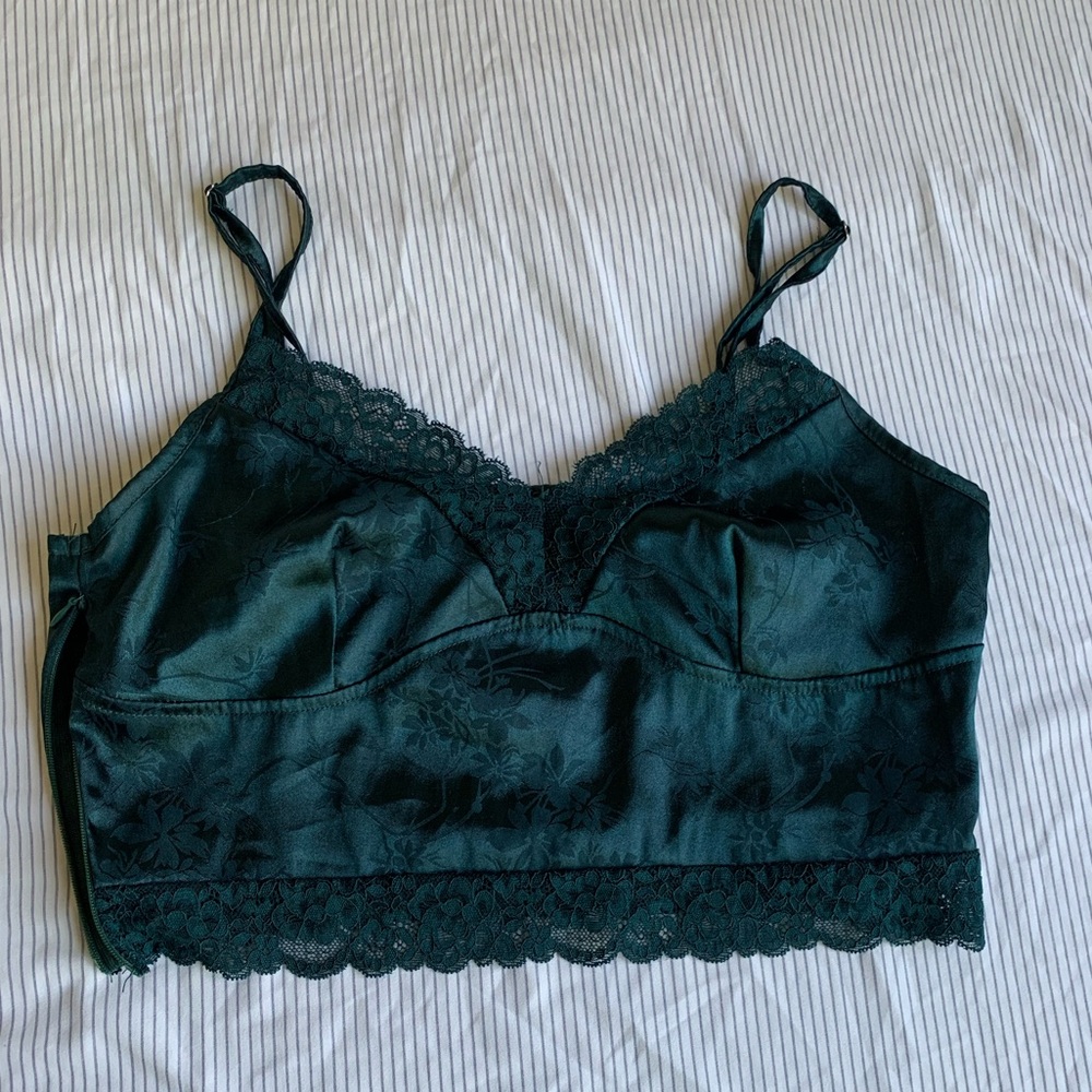 Lacy Green Tank-Top💚